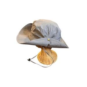 Traveler's Gray  Sun Hat With Wide Brim Unisex One Size